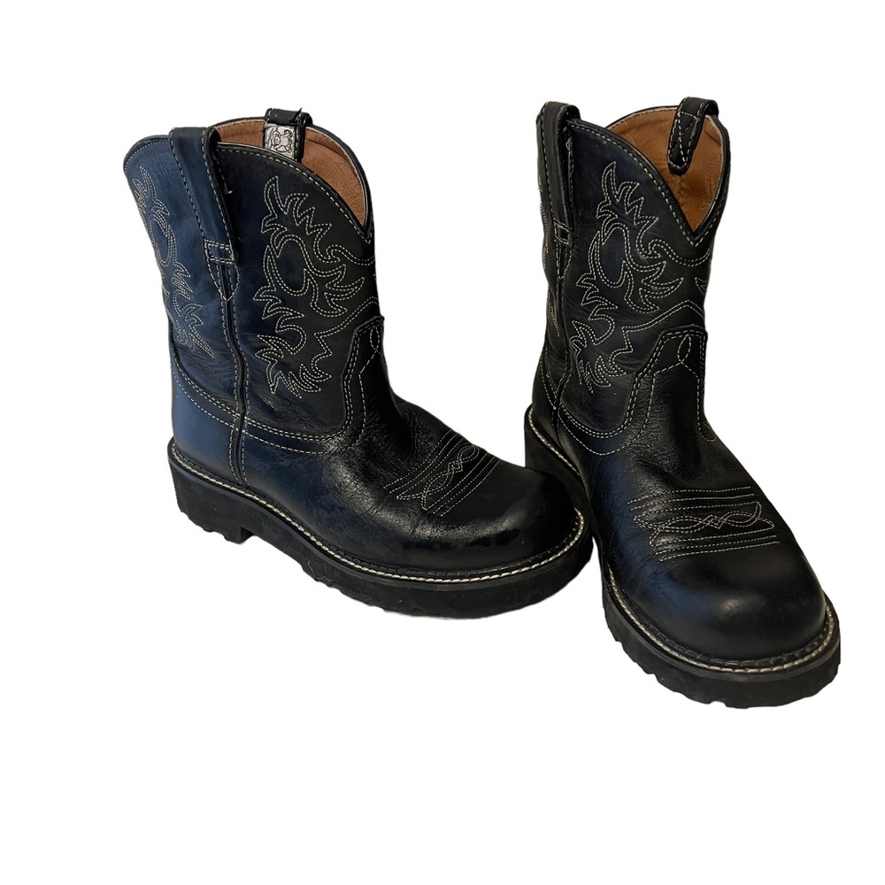 Ariat fat baby black cowgirl boots